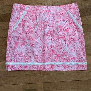 Lily Pulitzer Pink Floral Print Skirt - 14